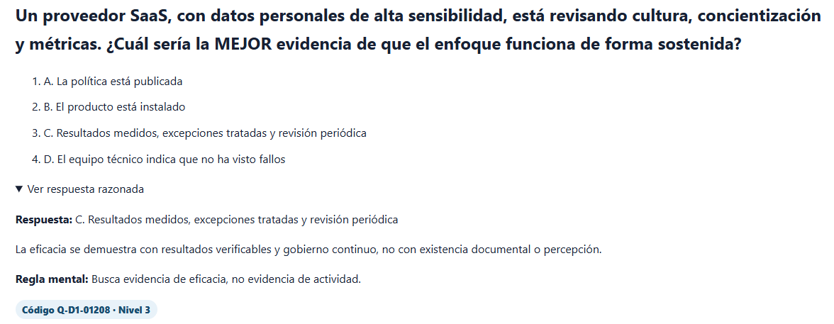 Pregunta CISSP con respuesta razonada y regla mental